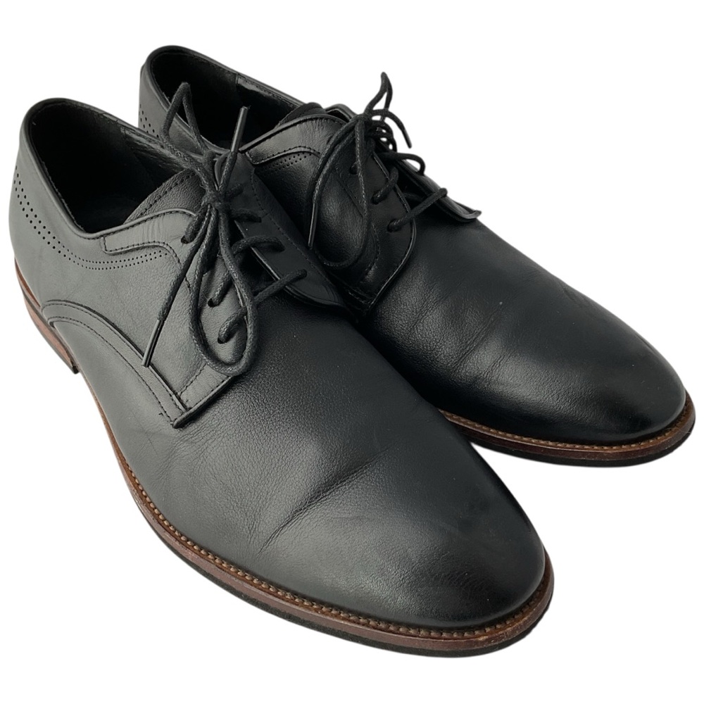 Moretti Gold Label Marland Black Leather Oxfords Mens Size 10 D